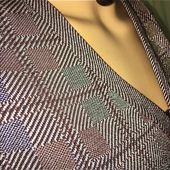 ST. JOHN -St John 3 pc Suit silver, black, brown Jacket 6 Vest 10 Pants … - Picture 7 of 12